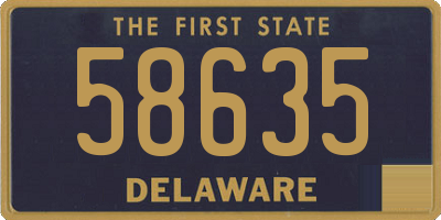 DE license plate 58635