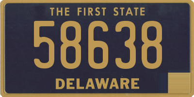 DE license plate 58638