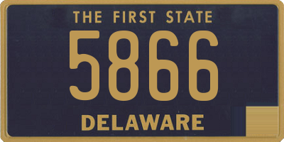 DE license plate 5866