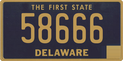 DE license plate 58666
