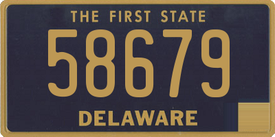 DE license plate 58679