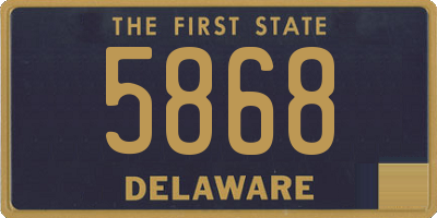 DE license plate 5868