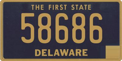 DE license plate 58686