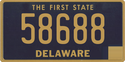 DE license plate 58688