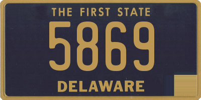 DE license plate 5869