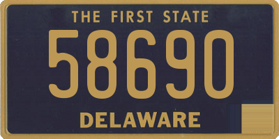 DE license plate 58690