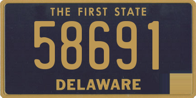 DE license plate 58691