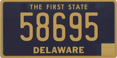 DE license plate 58695