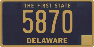 DE license plate 5870