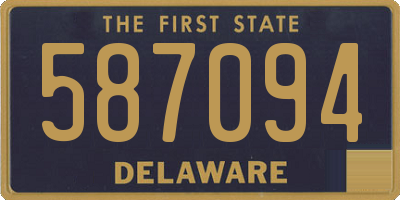 DE license plate 587094