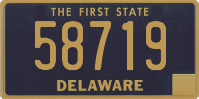 DE license plate 58719