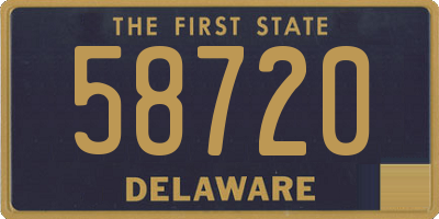 DE license plate 58720