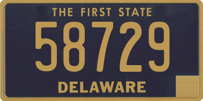 DE license plate 58729