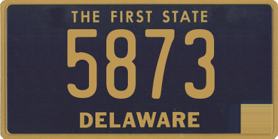 DE license plate 5873