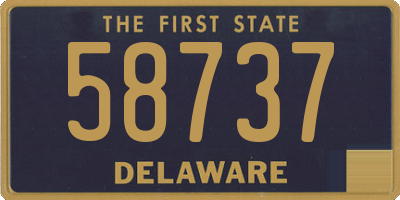 DE license plate 58737