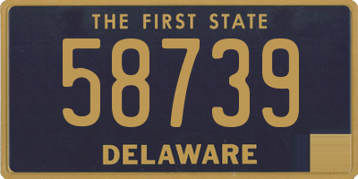 DE license plate 58739