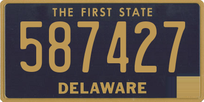 DE license plate 587427