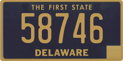DE license plate 58746