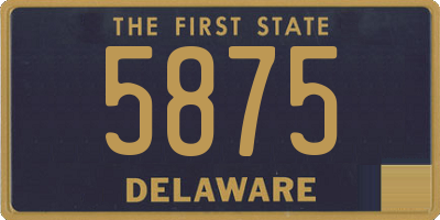 DE license plate 5875