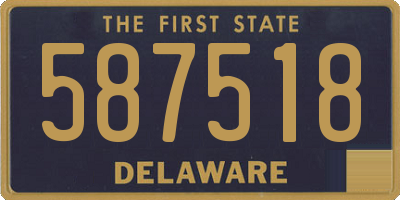 DE license plate 587518