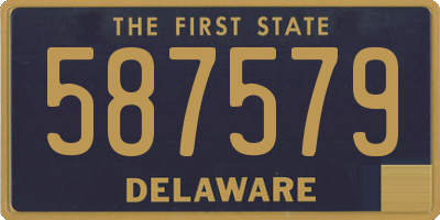 DE license plate 587579