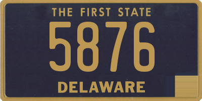 DE license plate 5876