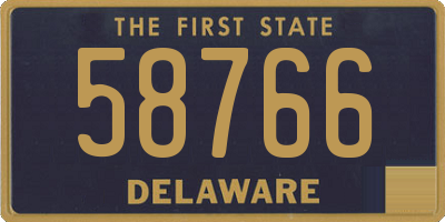 DE license plate 58766