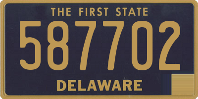 DE license plate 587702