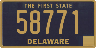 DE license plate 58771