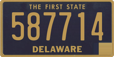 DE license plate 587714