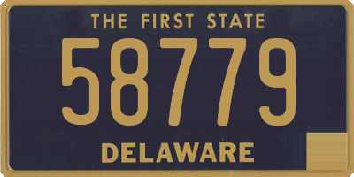DE license plate 58779