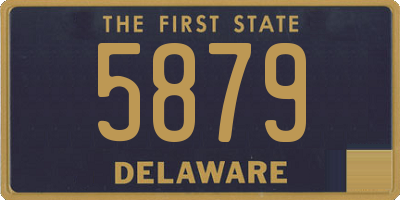DE license plate 5879