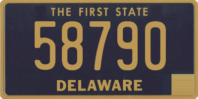 DE license plate 58790