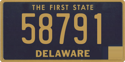 DE license plate 58791