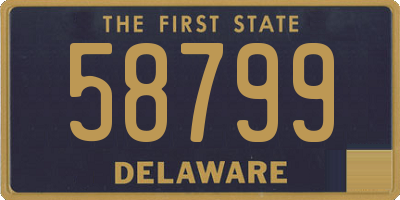DE license plate 58799