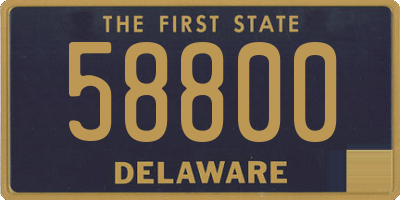 DE license plate 58800