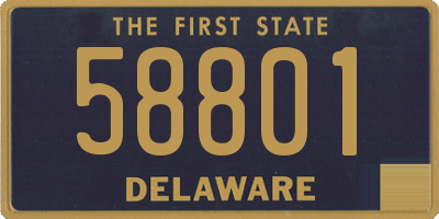 DE license plate 58801