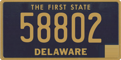 DE license plate 58802