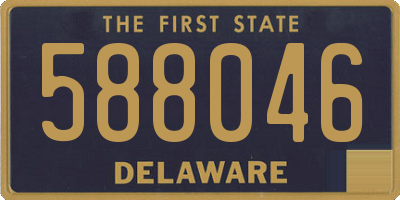 DE license plate 588046