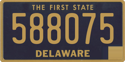 DE license plate 588075