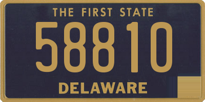 DE license plate 58810