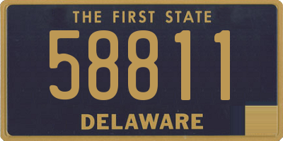 DE license plate 58811