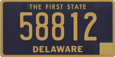 DE license plate 58812