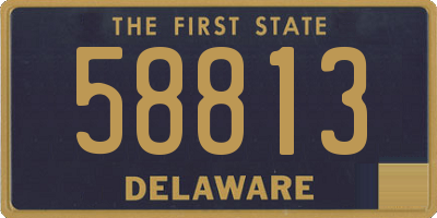 DE license plate 58813