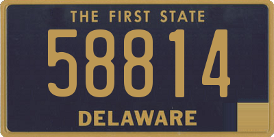 DE license plate 58814