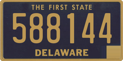 DE license plate 588144