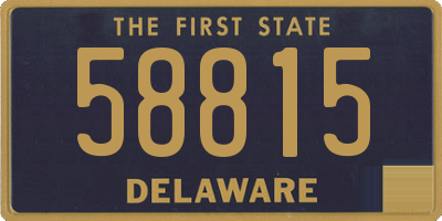 DE license plate 58815