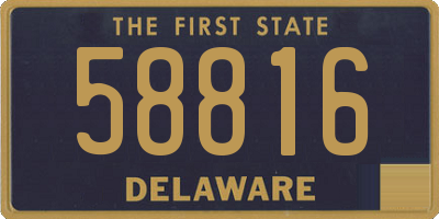 DE license plate 58816