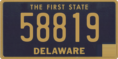 DE license plate 58819