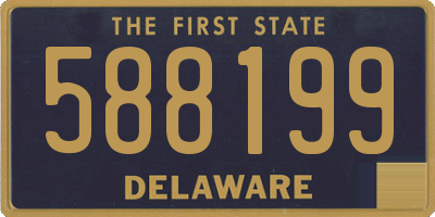 DE license plate 588199